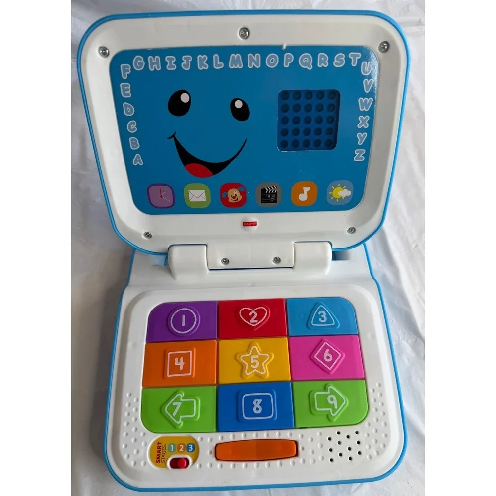 Fisher-Price‎ Laugh & Learn Smart Stages Laptop Blue Toy Computer B011